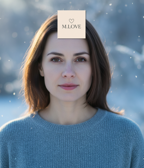 mulher relaxada com luz de inverno, representando fadiga sazonal