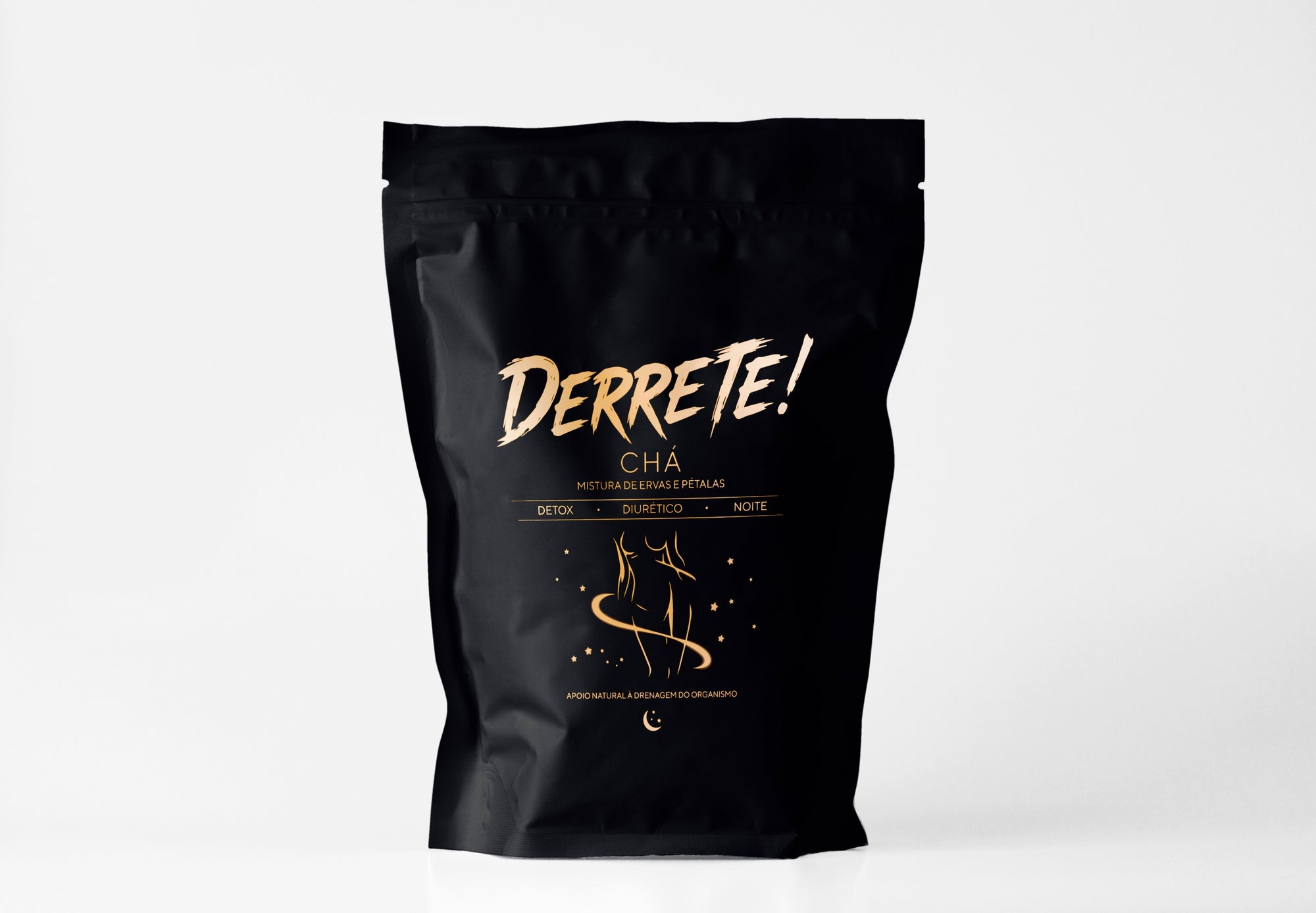 Chá Derrete New Silhouette mistura de ervas e pétalas para bem-estar digestivo