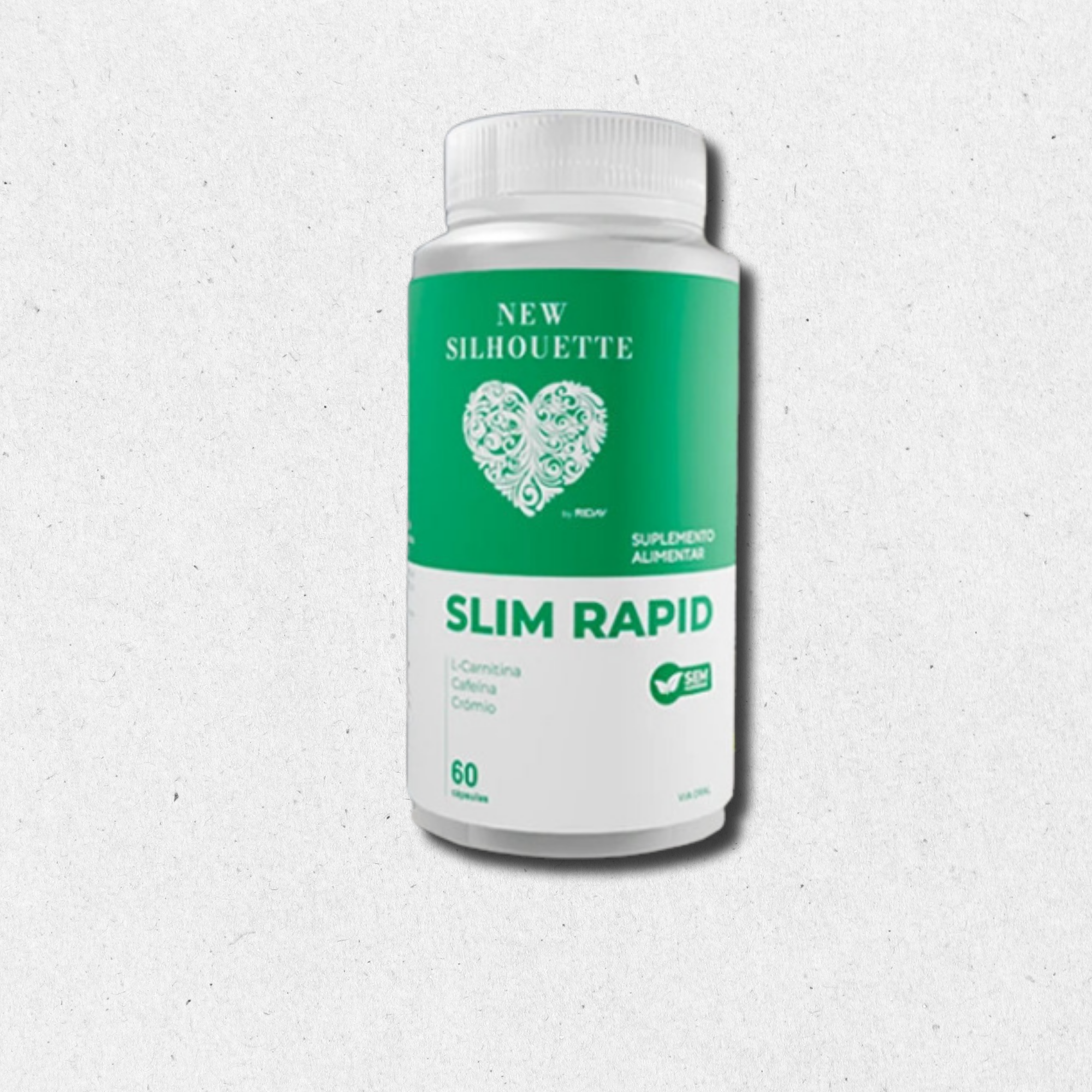 Frasco Slim Rapid New Silhouette-mlove, suplemento alimentar, 60 cápsulas